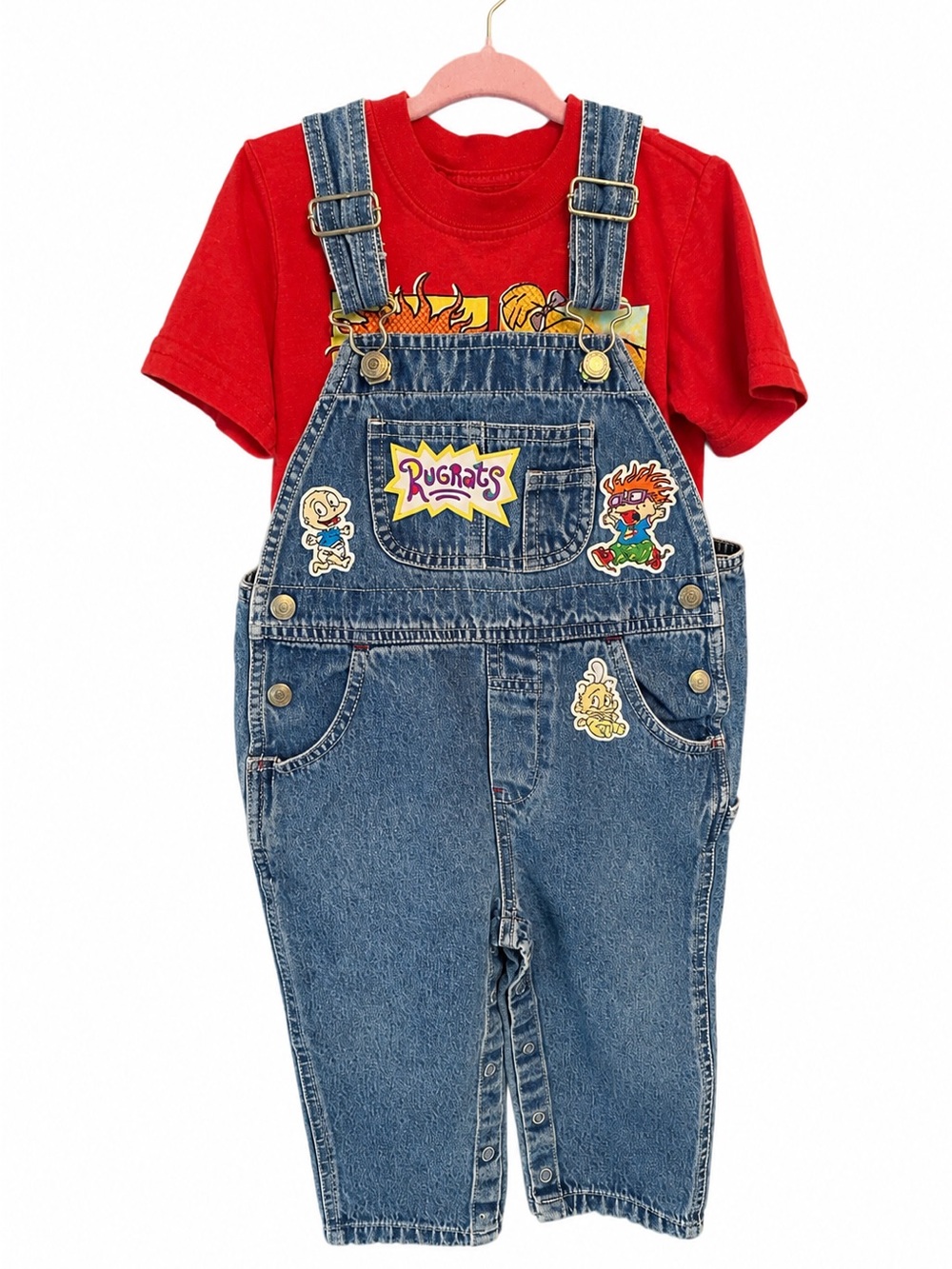 Upcycled Rugrat Overall Set